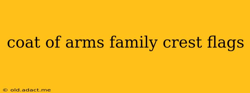 coat of arms family crest flags