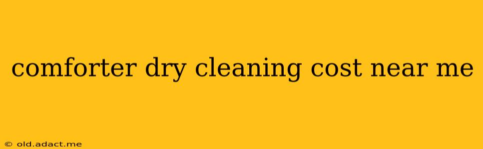 comforter dry cleaning cost near me