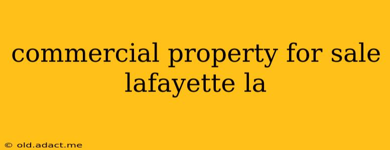commercial property for sale lafayette la