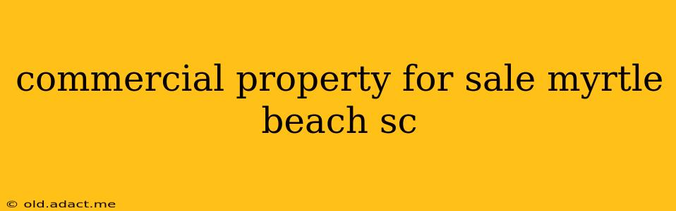commercial property for sale myrtle beach sc