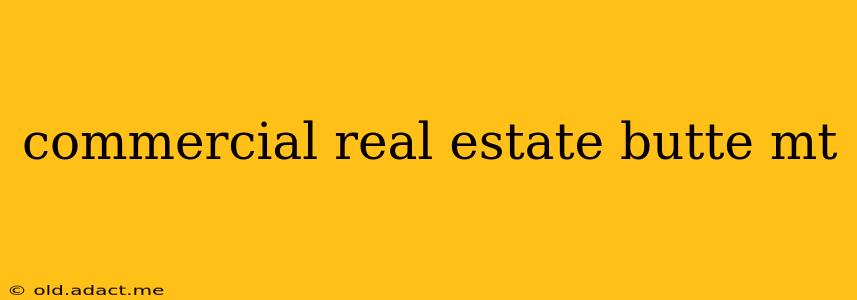 commercial real estate butte mt