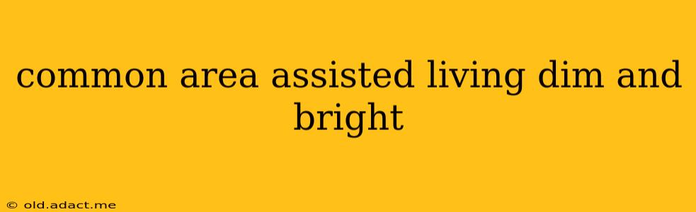 common area assisted living dim and bright