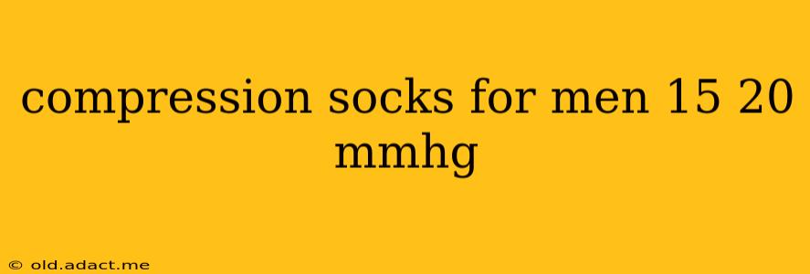 compression socks for men 15 20 mmhg