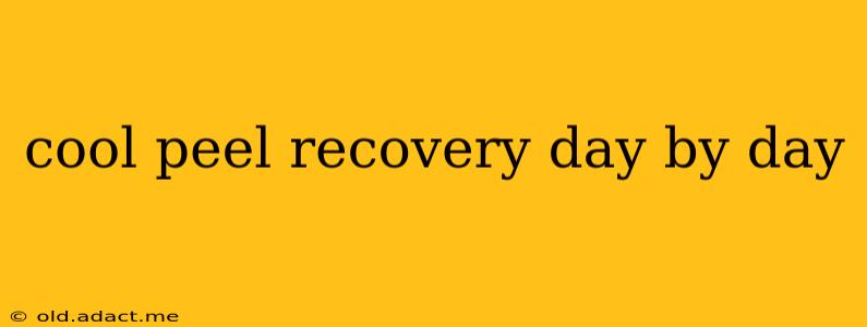 cool peel recovery day by day