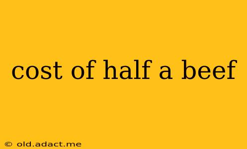cost of half a beef