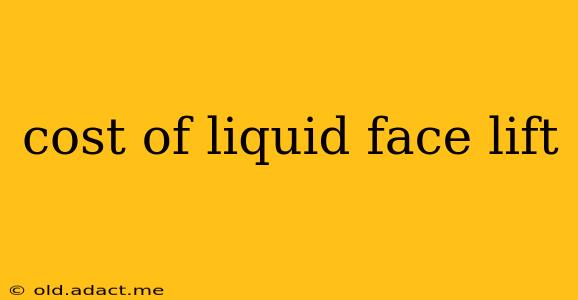 cost of liquid face lift