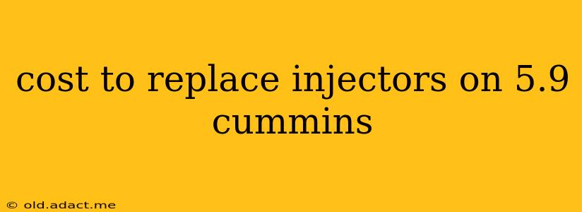 cost to replace injectors on 5.9 cummins