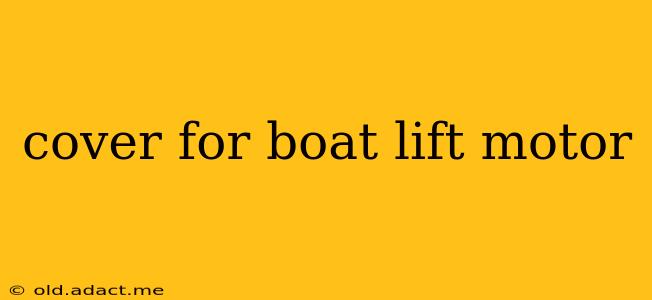 cover for boat lift motor
