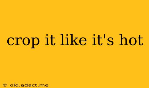 crop it like it's hot