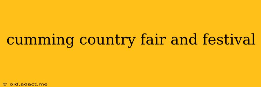 cumming country fair and festival