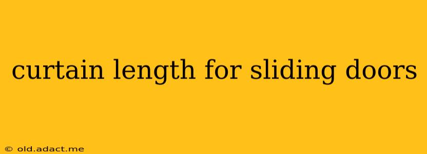 curtain length for sliding doors