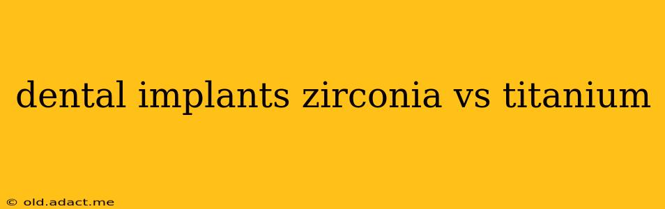dental implants zirconia vs titanium