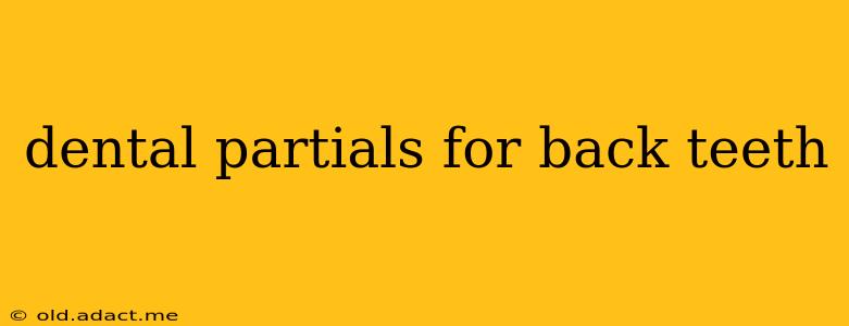dental partials for back teeth