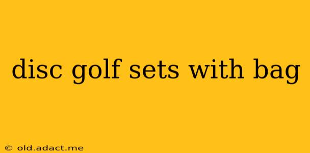 disc golf sets with bag