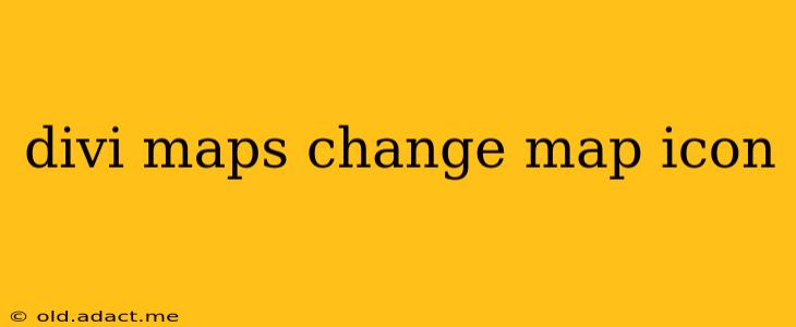 divi maps change map icon