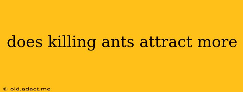 does killing ants attract more