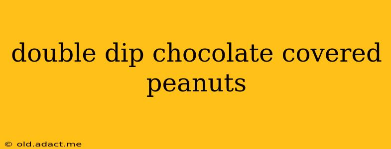 double dip chocolate covered peanuts