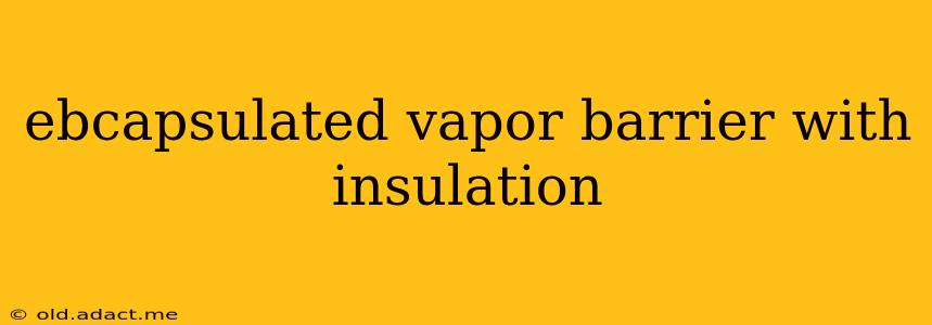 ebcapsulated vapor barrier with insulation
