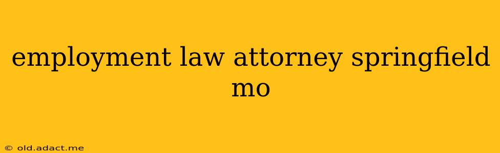 employment law attorney springfield mo