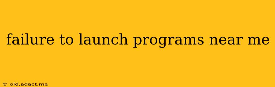 failure to launch programs near me