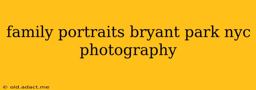 family portraits bryant park nyc photography