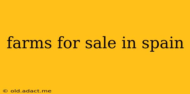 farms for sale in spain