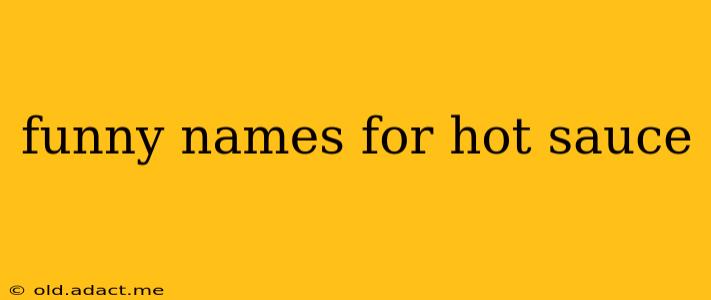 funny names for hot sauce