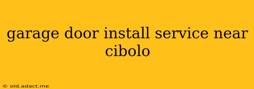 garage door install service near cibolo