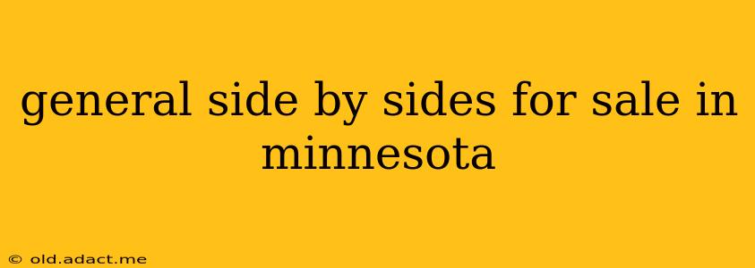 general side by sides for sale in minnesota