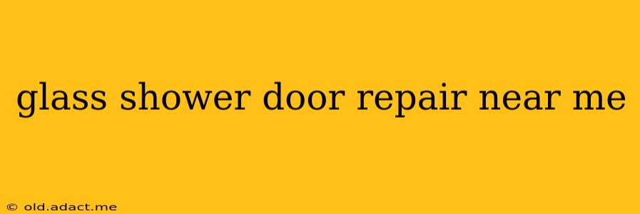 glass shower door repair near me