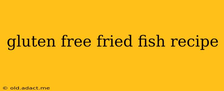 gluten free fried fish recipe