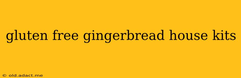 gluten free gingerbread house kits