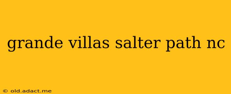 grande villas salter path nc
