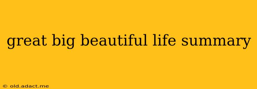 great big beautiful life summary