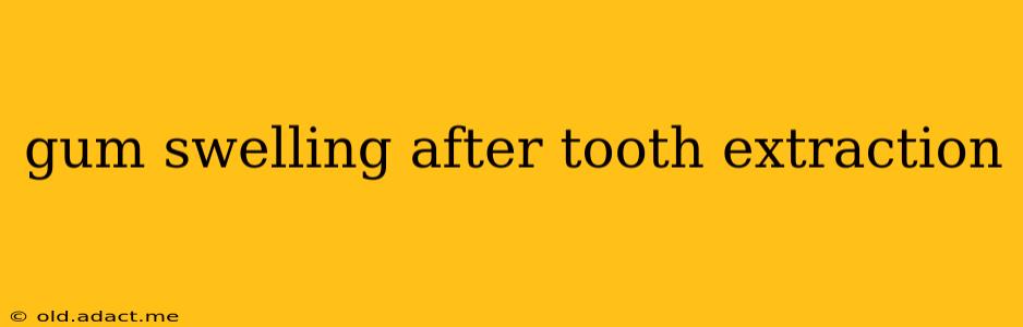 gum swelling after tooth extraction