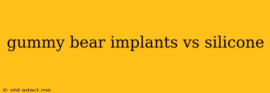 gummy bear implants vs silicone