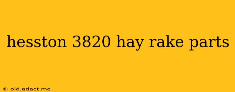 hesston 3820 hay rake parts