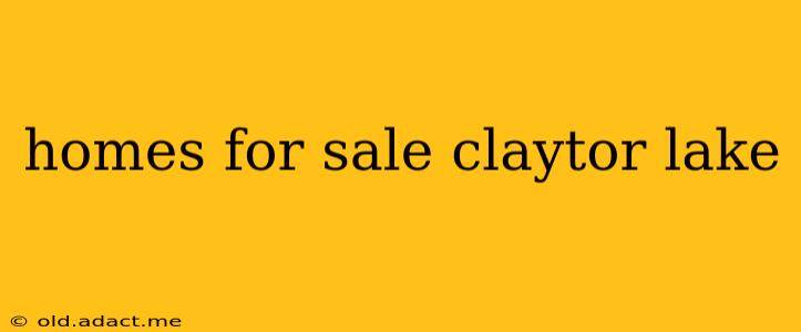homes for sale claytor lake