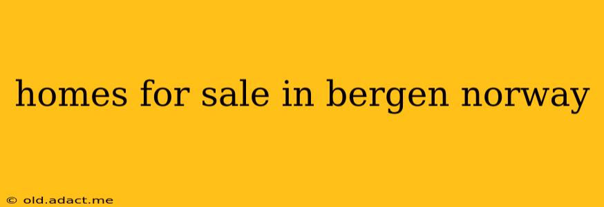 homes for sale in bergen norway
