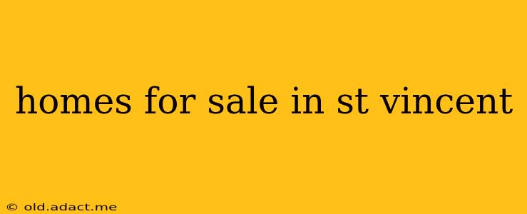 homes for sale in st vincent