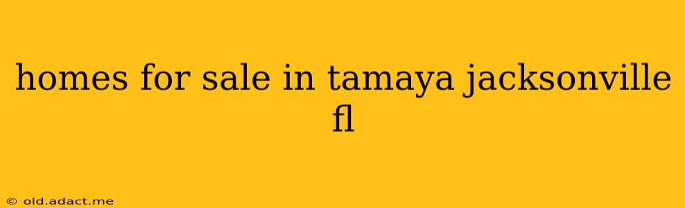 homes for sale in tamaya jacksonville fl