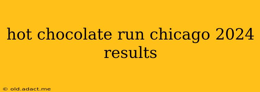 hot chocolate run chicago 2024 results