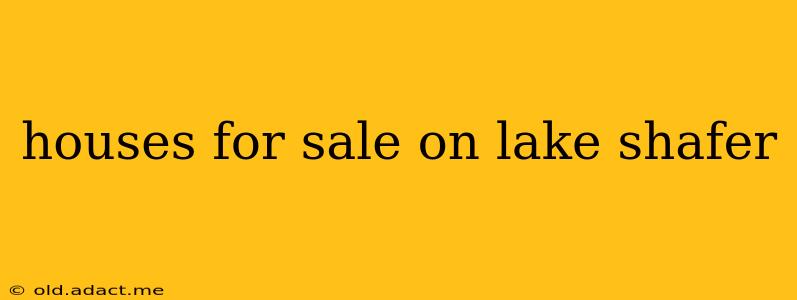 houses for sale on lake shafer