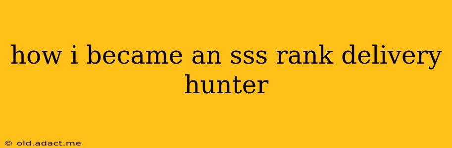 how i became an sss rank delivery hunter