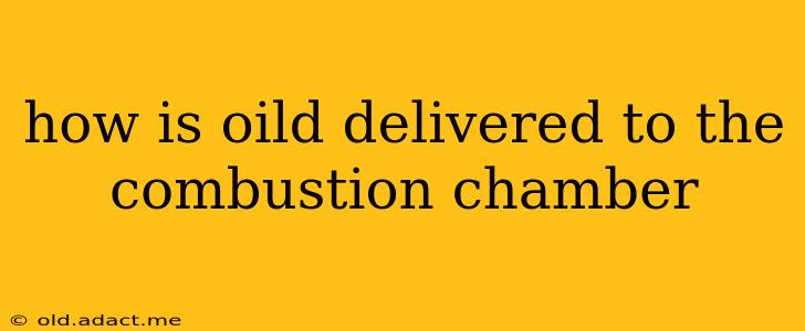 how is oild delivered to the combustion chamber