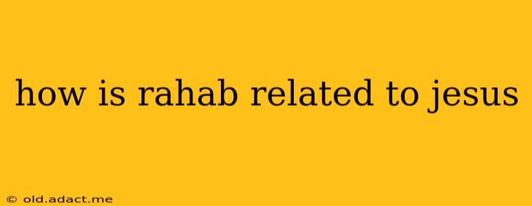 how is rahab related to jesus