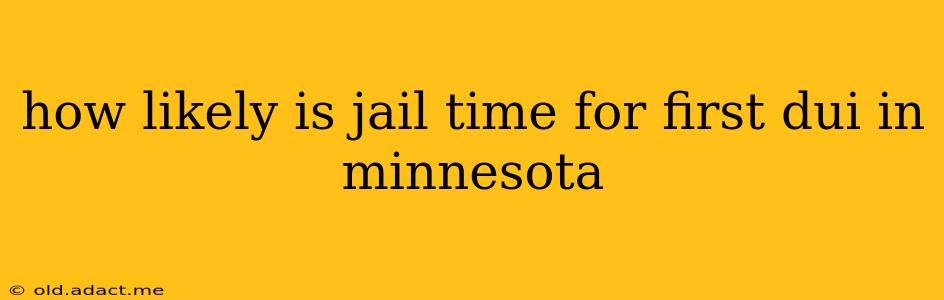 how likely is jail time for first dui in minnesota