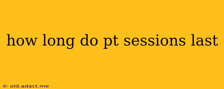 how long do pt sessions last