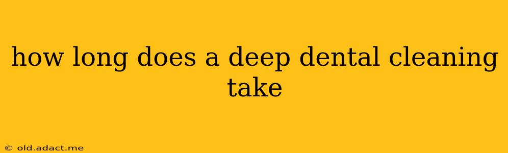 how long does a deep dental cleaning take