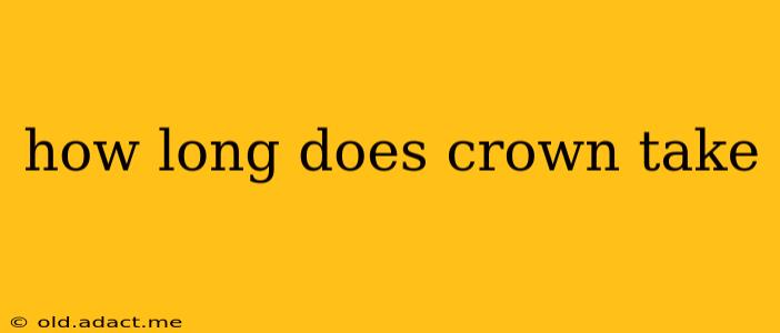 how long does crown take